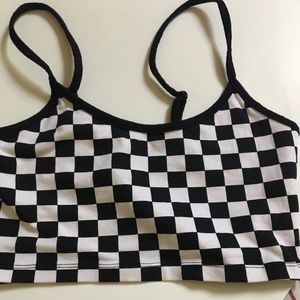 Checkered crop top